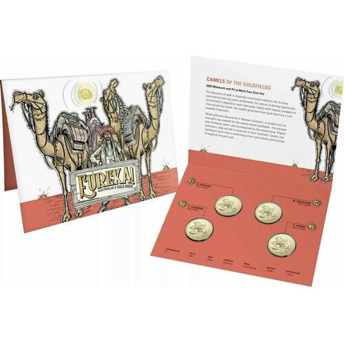 2020 Eureka Australia's Gold Rush 4X $1 Mintmark set One Dollar