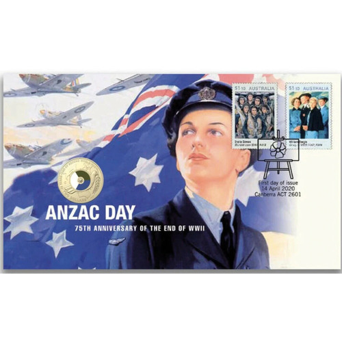 2020 $2 Anzac Day - 75th Anniversary of the end of WWII PNC
