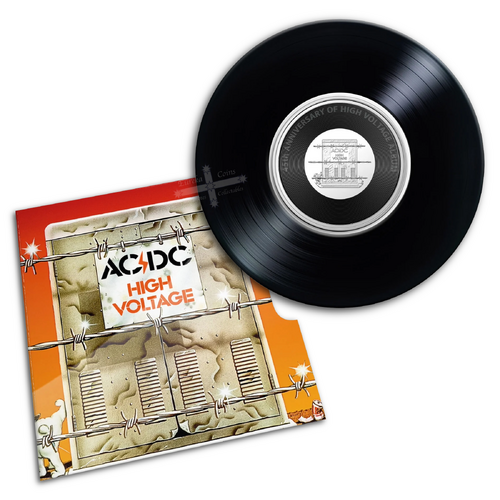 2020 20c AC/DC - High Voltage Carded Coin