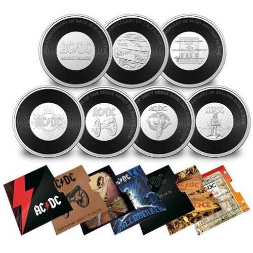 AC/DC 20 cent 7 Coin Set Uncirculated 2020/2021