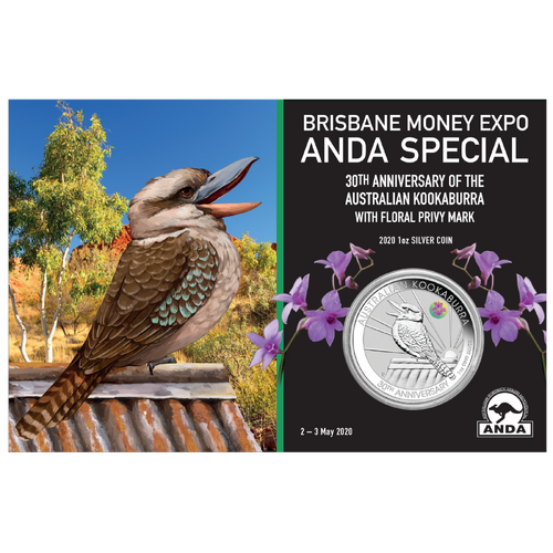 2020 $1 Brisbane ANDA Australian Kookaburra