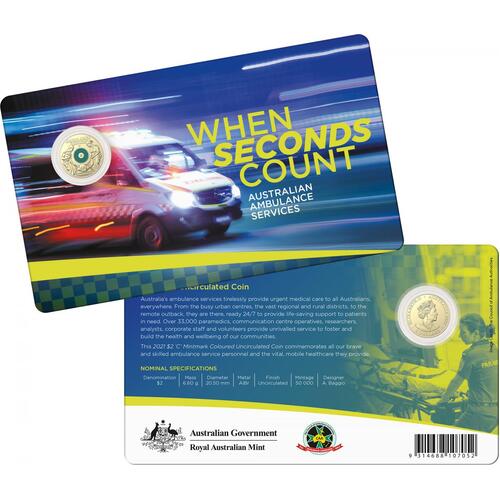 2021 $2 Australian Ambulance Services 'C' Mintmark