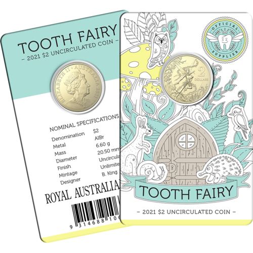2021 $2 Tooth Fairy Coin