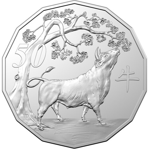 2021 50c Lunar Year of the Ox