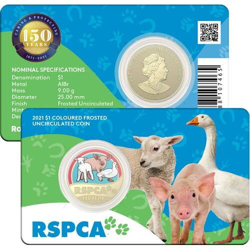 2021 $1 150th Anniversary of the RSPCA