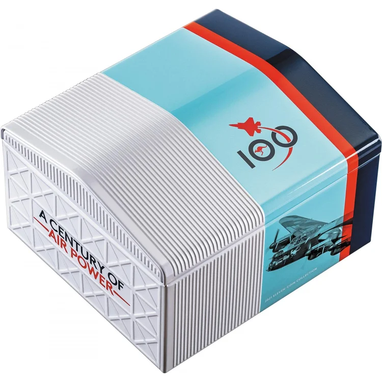 2021 50c (RAAF) Royal Australian Airforce 11-Coin Collection Tin 