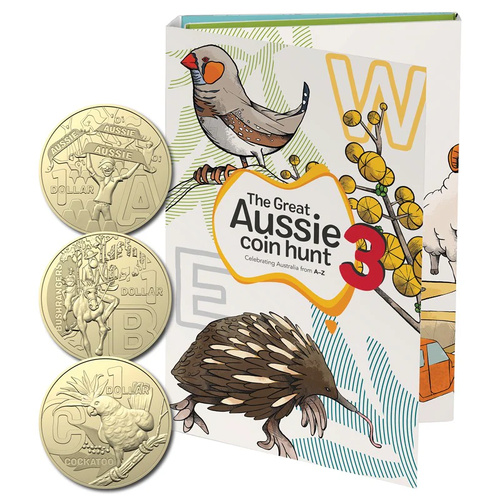 2022 $1 Great Australian Coin Hunt 3 - UNC Folder set