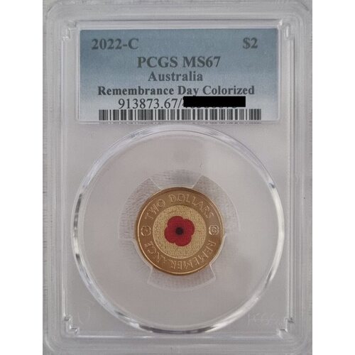 2022 $2 C Mint Red Poppy MS67