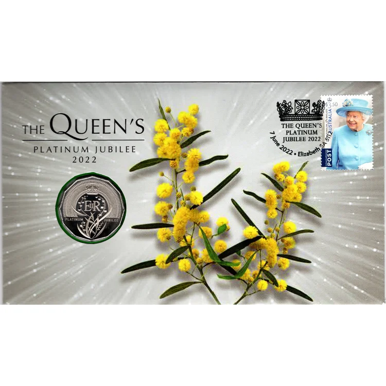 2022 50c Queen Elizabeth II Platinum Jubilee PNC