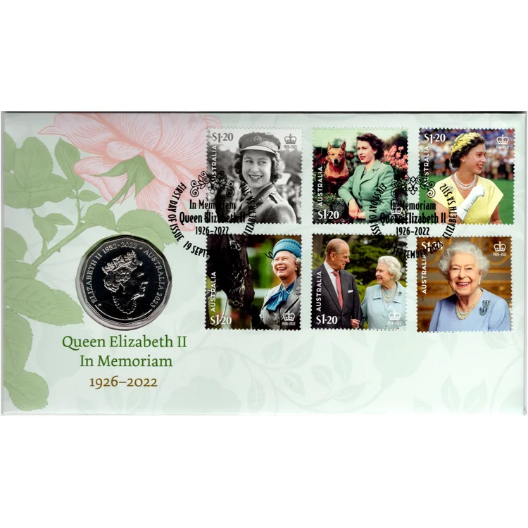 2022 50c Queen Elizabeth II In Memoriam 1926 - 2022 PNC