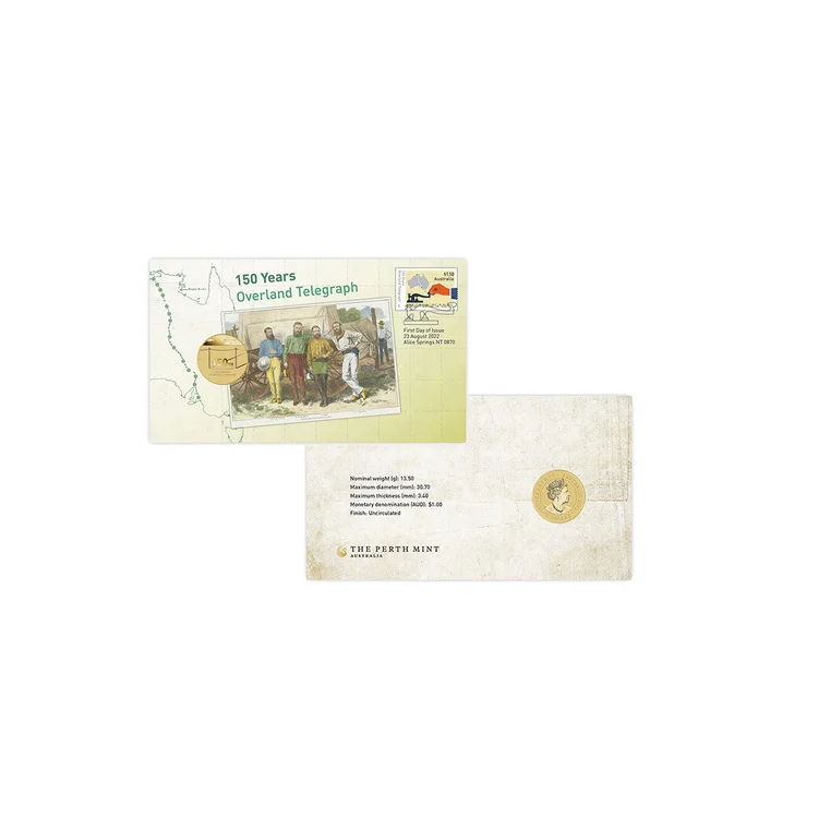 2022 Perth Mint $1 150 Year of Overland Telegraph PNC