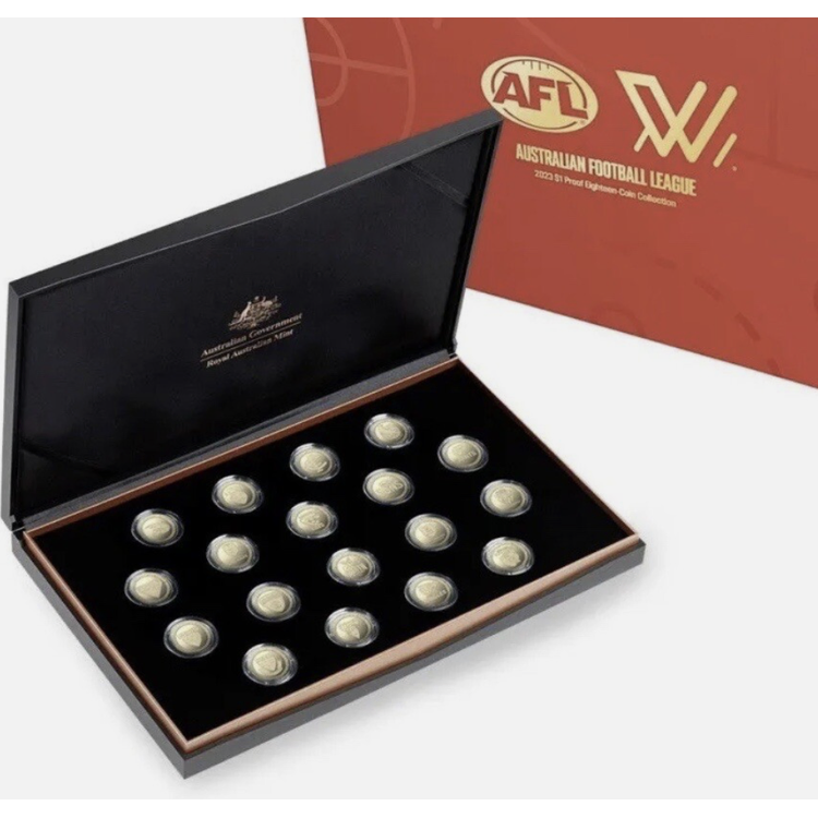 2023 $1 AFL/AFLW Proof 18x Coin Set