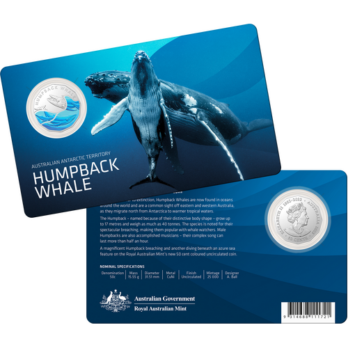 2023 50c Humpback Whale
