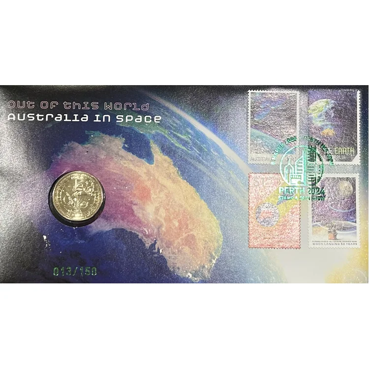 2024 $1 Out of this World Australia in Space - PNC [Perth Stamp & Coin Show]