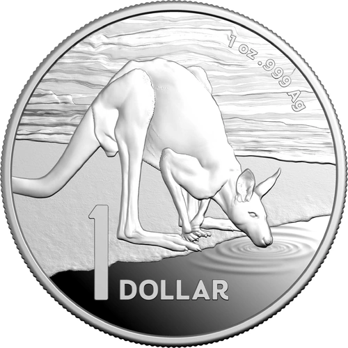 2024 RAM Kangaroo Series 1oz Fine Silver Proof Coin - Desert Life