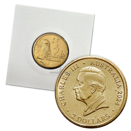 2024 $2 King Charles - Single Uncirculated Coin in 2x2
