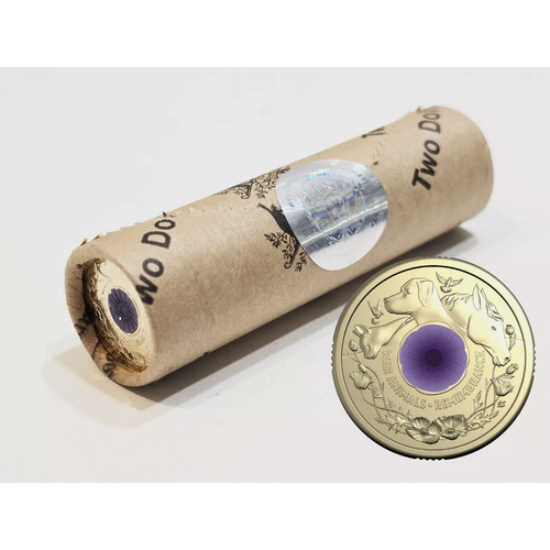 2024 $2 Purple Poppy - War Animals Remembrance RAM Roll