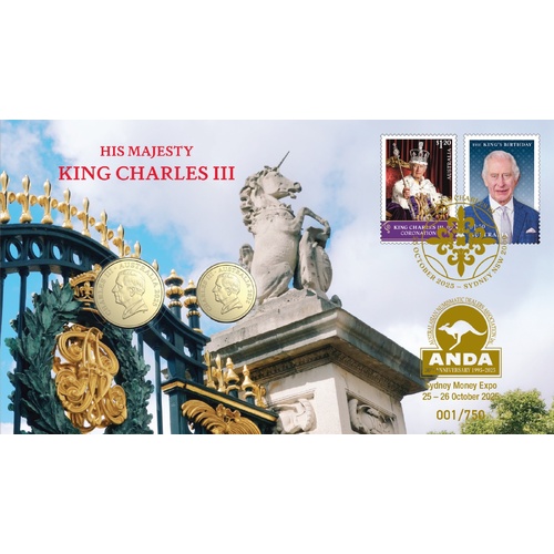 2025 $2 / $1 His Majesty King Charles III - ANDA Exclusive 2-coin PNC