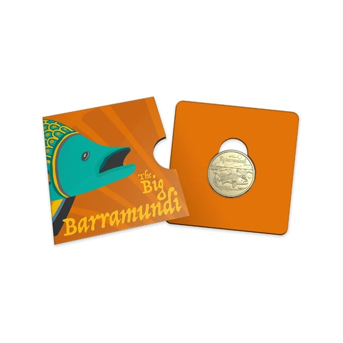 2025 $1 Aussie Big Things 2 - The Big Barramundi Carded Coin