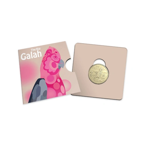 2025 $1 Aussie Big Things 2 - The Big Galah Carded Coin