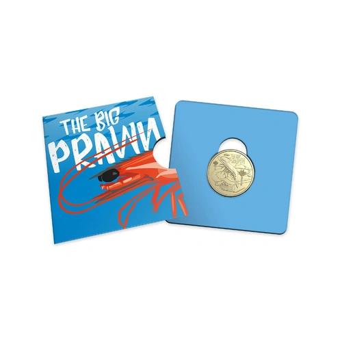 2025 $1 Aussie Big Things 2 - The Big Prawn Carded Coin