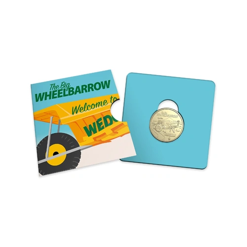 2025 $1 Aussie Big Things 2 - The Big Wheelbarrow Carded Coin