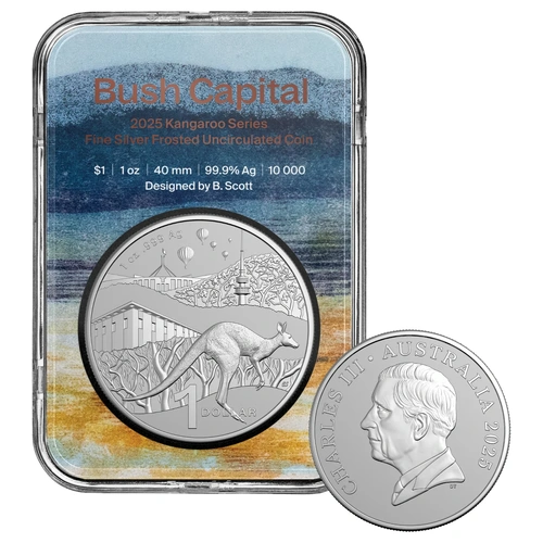 2025 1oz Kangaroo Bush Capital Silver Coin