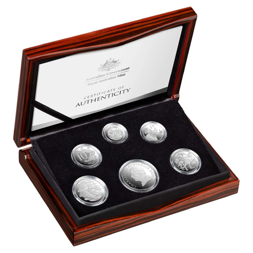 2025 HM King Charles III Six-Coin Silver Proof Set