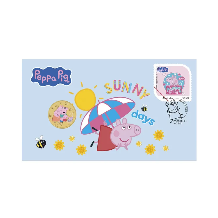 2026 $1 Peppa Pig Coloured Coin PNC