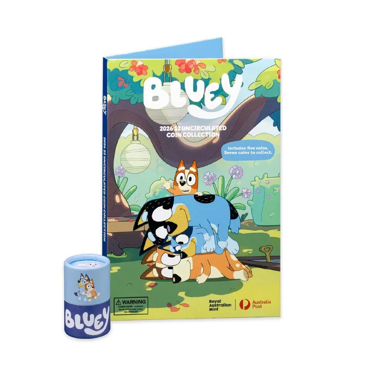 2026 $2 Bluey Folder and Sealed Tube Coin Set