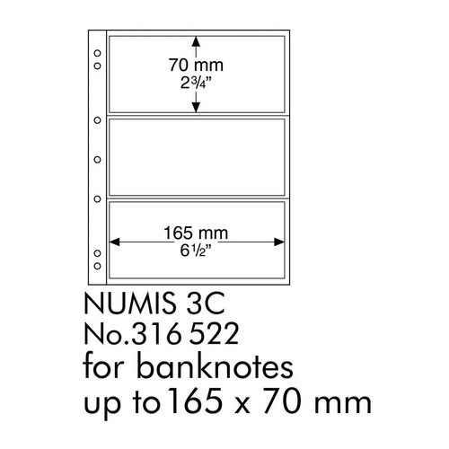 NUMIS SHEET 3C -CLEAR(Pk10)