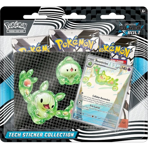 Pokemon: Black Bolt Tech Sticker Collection