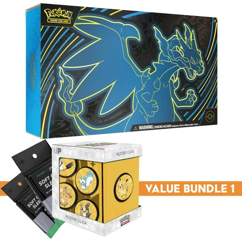 BUNDLE 1: Pokemon Mega Charizard X ex Ultra-Premium Collection 