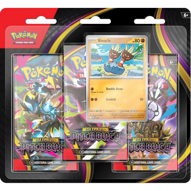 Pokemon: Mega Evolution Pitch Black Pitch Black 3-Booster Blister Pack