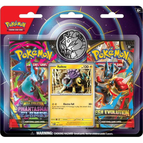 Pokemon TCG: Raikou 2-Pack Blister