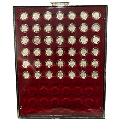 Threepence, 3d Coin Tray - 63 X 16.5mm compartments