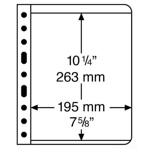1 Pocket Vario Banknote Album Sleeve Pk 5