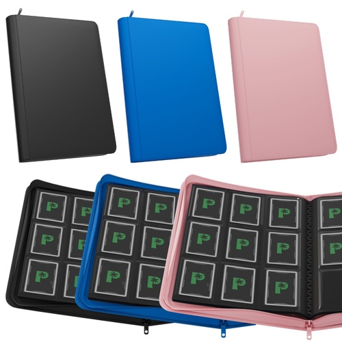 Trading Card Stealth 9-Pocket Zip Binder - 360 Slots